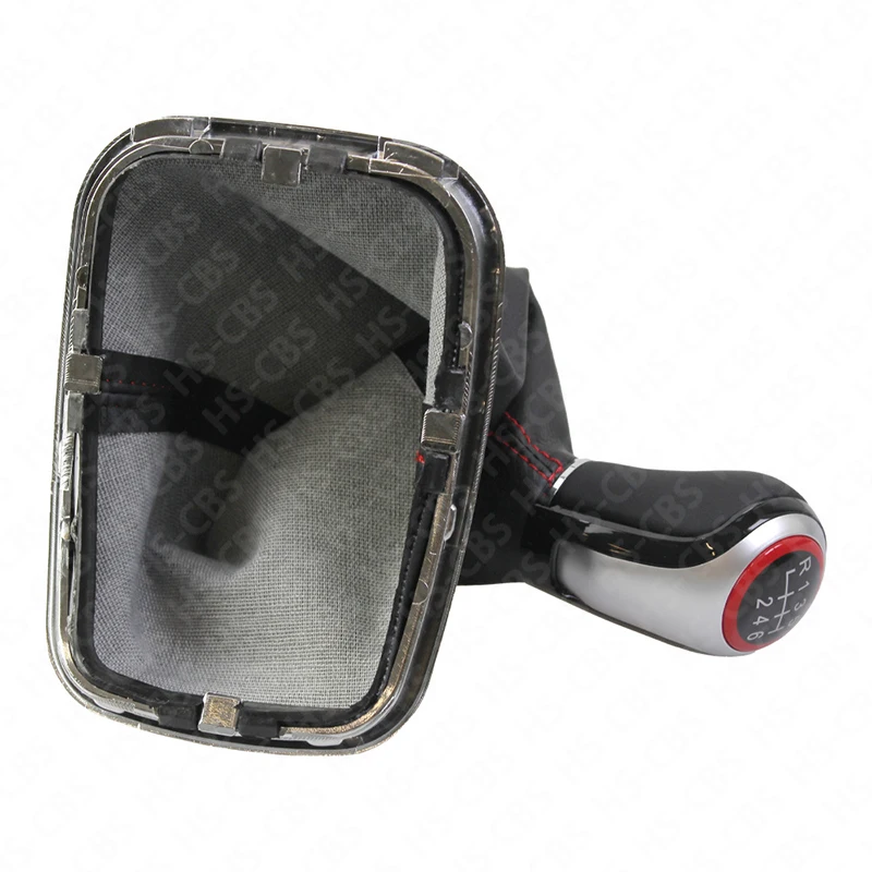 5/6 Speed Car Gear Stick Shift Knob Head Lever With Dust Cover Replace Parts For Volkswagen VW Golf 4 Bora 1998-2004
