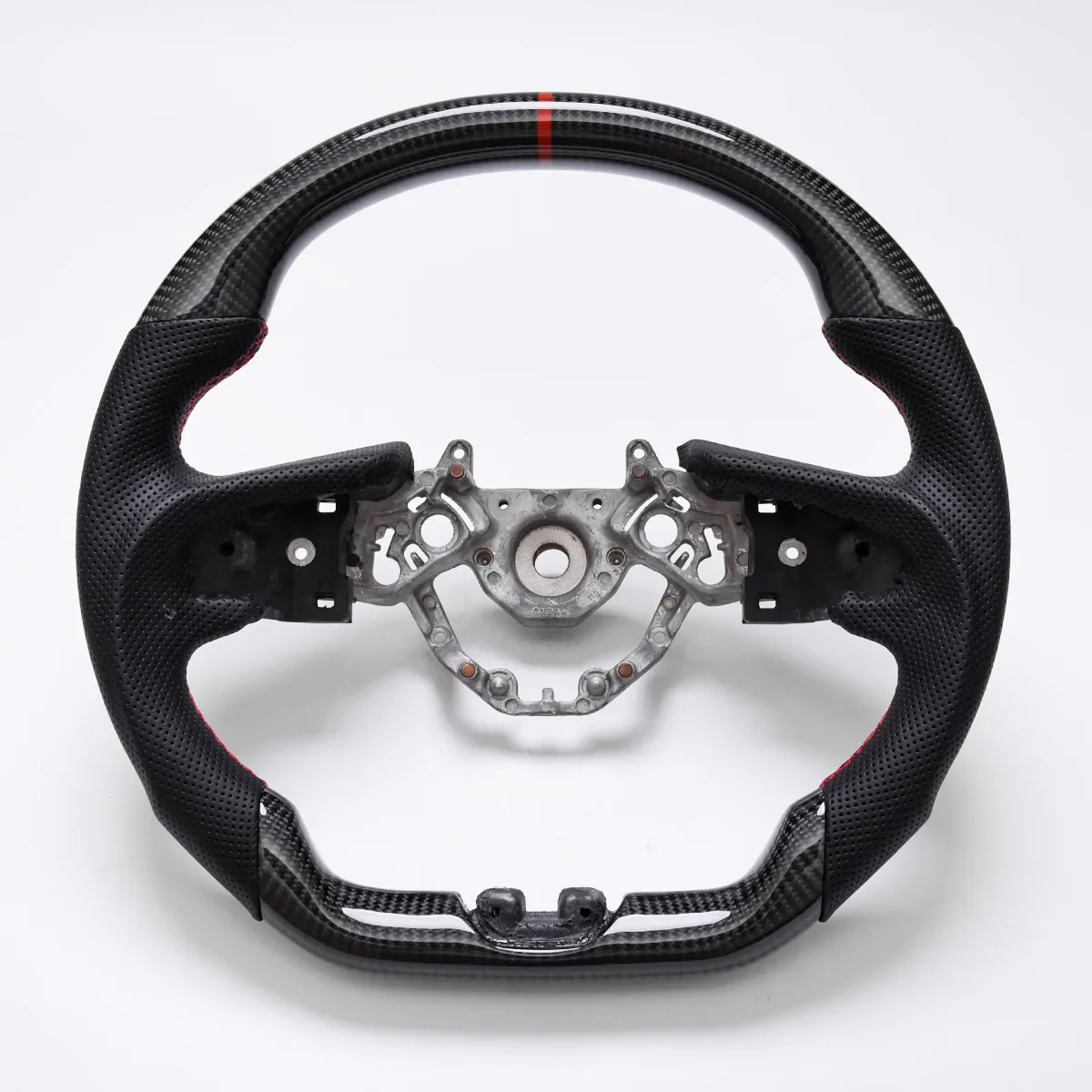 

Custom Replacement D Shape Real Carbon Fiber Steering Wheel with Leather for Nissan GT-R R35 2017-2025
