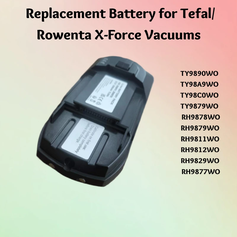 Replacement Battery for Tefal/Rowenta X-Force Vacuums 25.2V 3000mAh (ZR0097U5/ZR009705/ZR009701)
