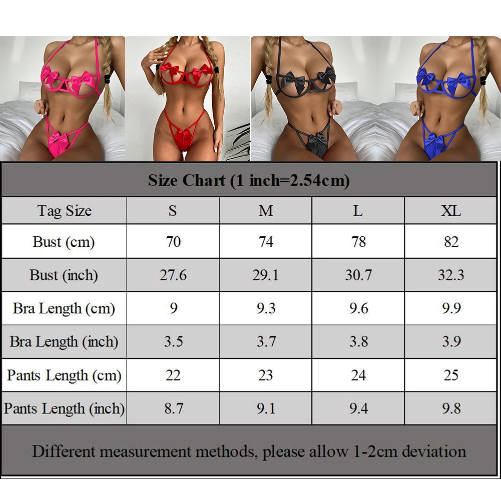 القوس بيكيني جنسي الملابس الداخلية لقضاء عطلة بلا أكمام بلون دنة النسيج مرونة معتدلة طول منتظم #5