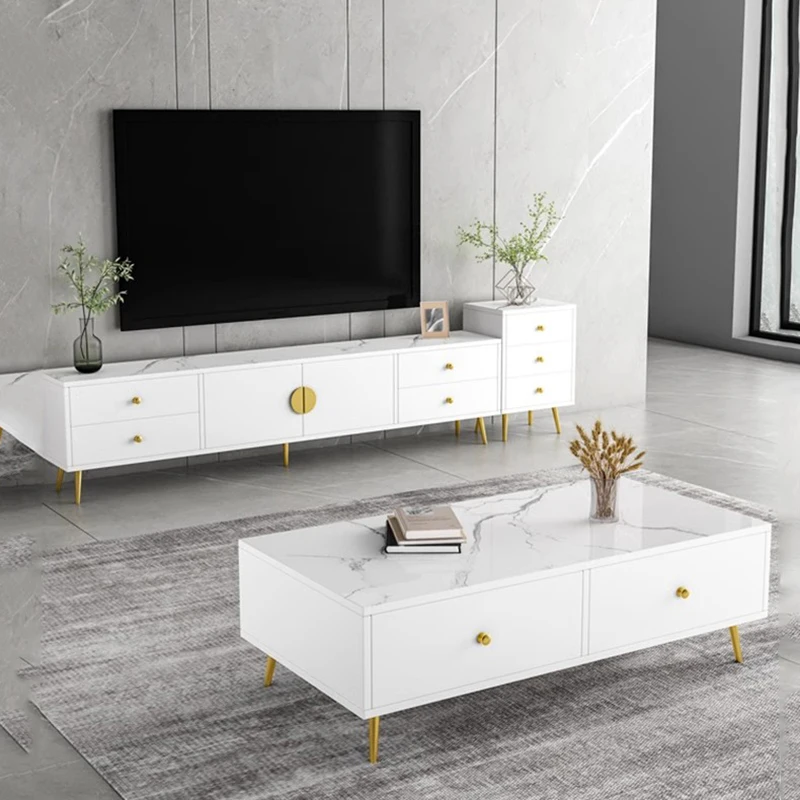 Przechowywanie Vintage stojak na Tv szary elegancki nowoczesny Glamour minimalistyczny gablota Retro unikatowe meble Muebles Para El Hogar