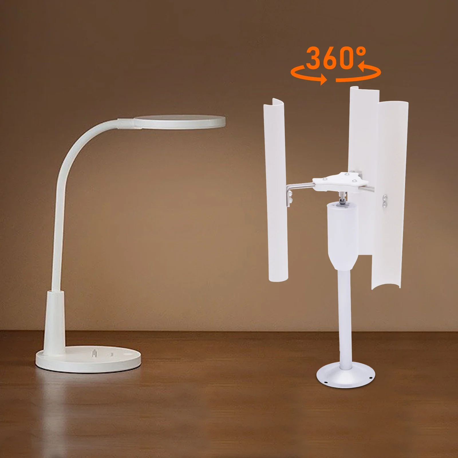 توربينات طاقة الرياح المحمولة، مولد مغناطيسي دائم 12 فولت 30 وات ثلاثي الطور، مجموعة طاقة الرياح للمنازل والقوارب والكابين وألعاب المراقب باللون الأبيض