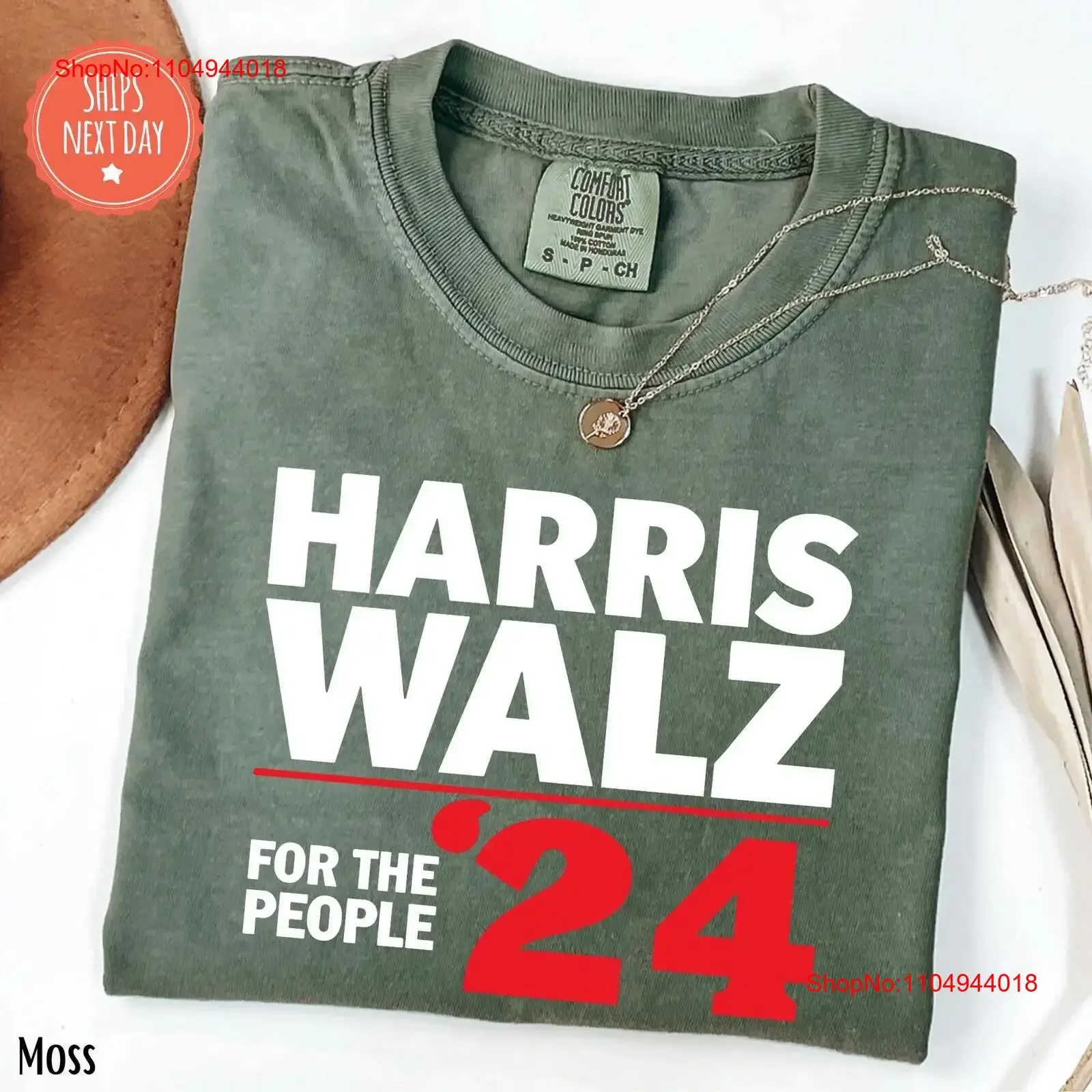 

Harris Walz 2024 T Shirt Kamala Vote Blue Democrat Tim Merch vintage Washed Breathable fashion streetwear designer clothes