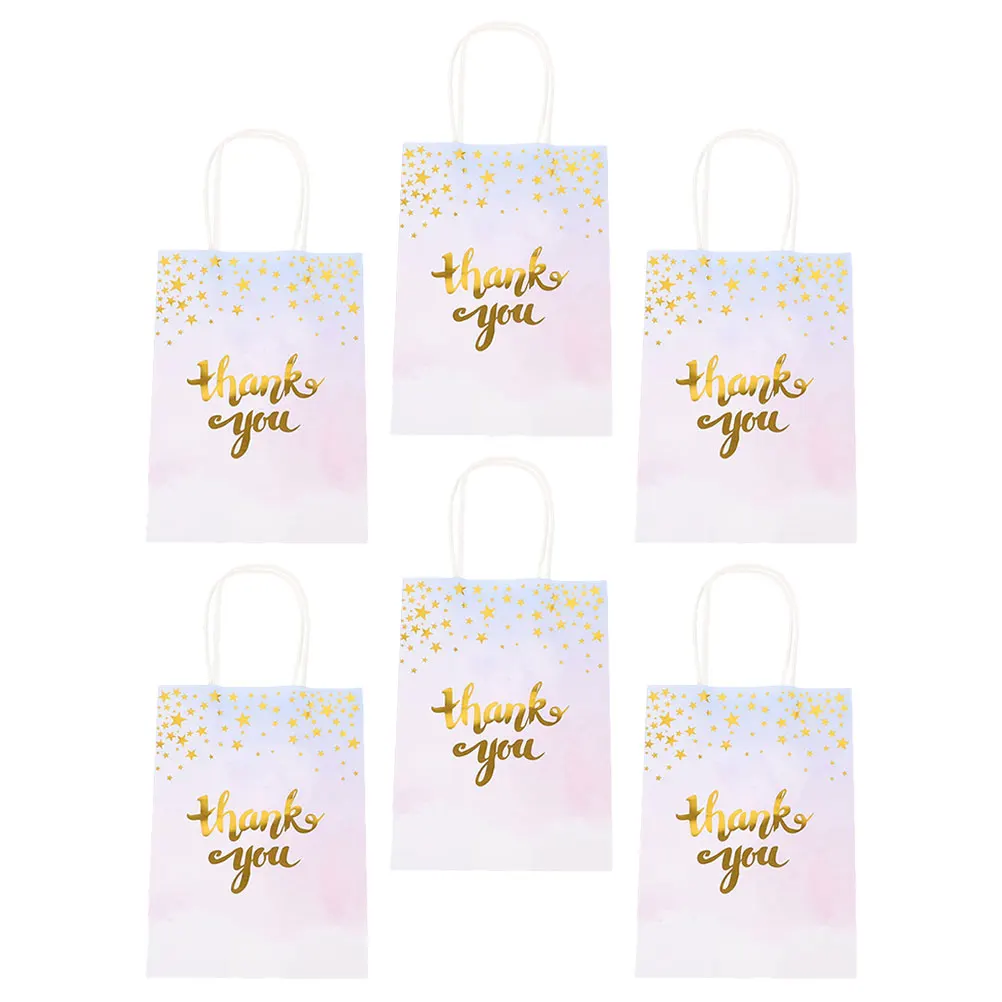 

6pcs Large You Wedding Thank You Gift Gift For Presents Bags Party Large Candy Present Storage Bags
