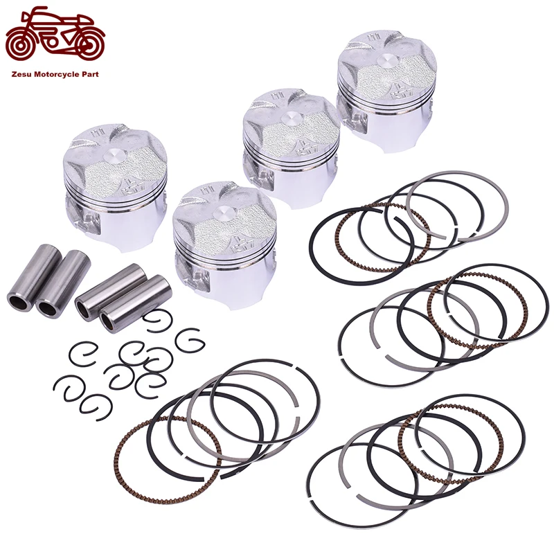 

48.5mm 48.75mm 49mm 49.25mm 49.5mm STD~+100 +25 +50 +75 0.25 Motorcycle Engine Pison Rings Set For Honda CBR CBR250FG MC14 1986