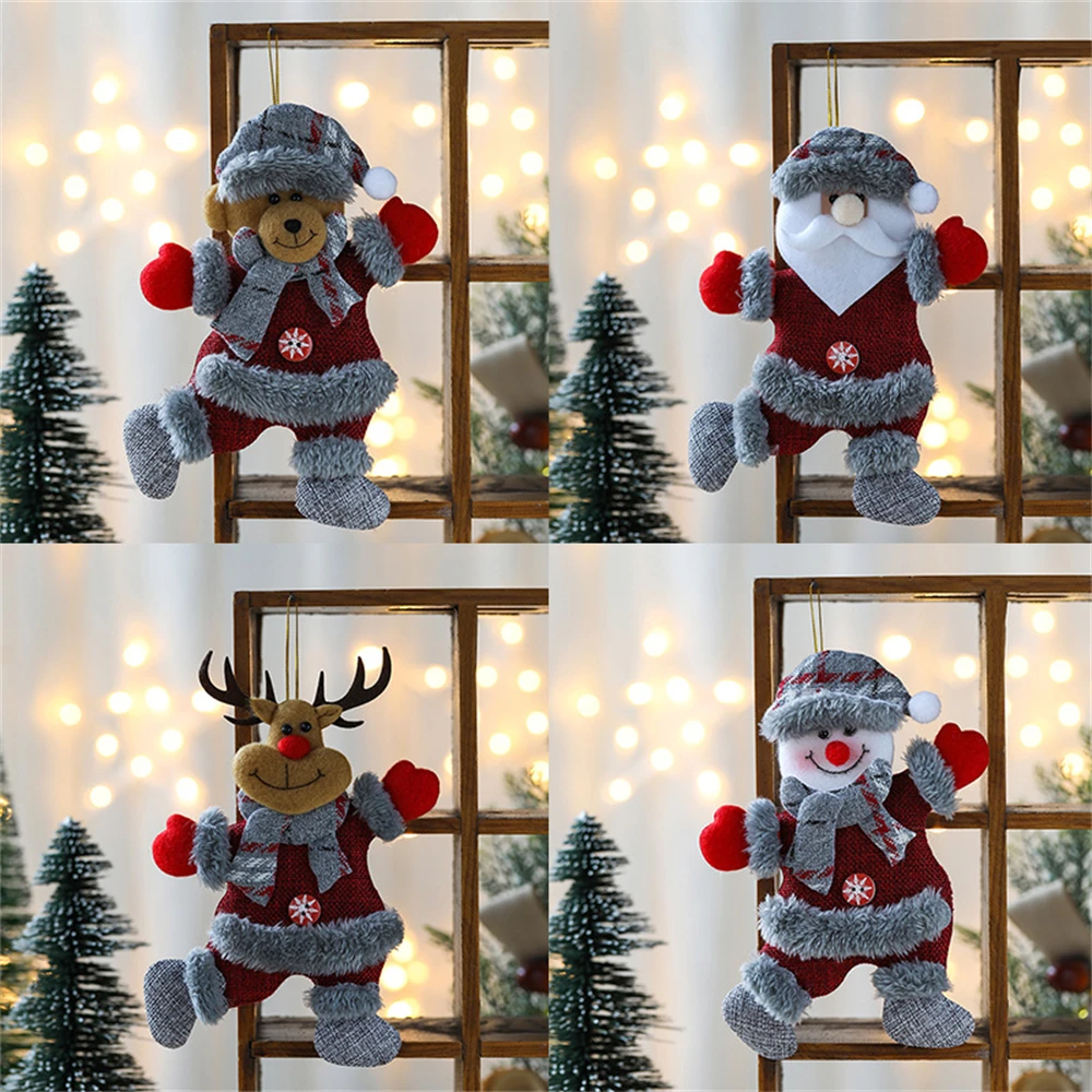 1~5PCS Santa Claus Ornaments Elk Doll Creating A Festive Atmosphere The Needle And Thread Are Sturdy And Fine Christmas Pendant