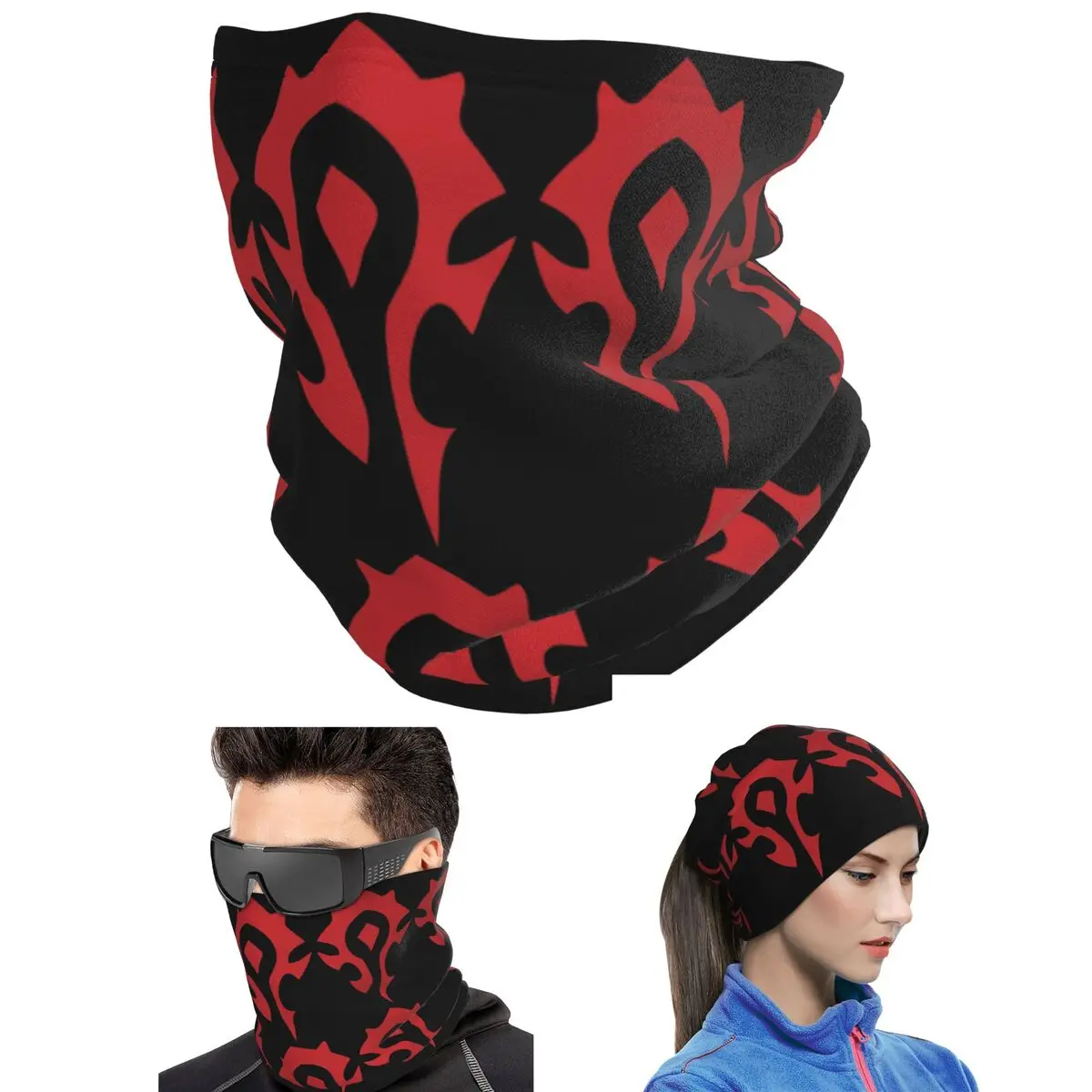 World Of Warcraft Logo Bandana Neck Gaiter Printed Mask Scarf Warm Balaclava Unisex Adult Windproof