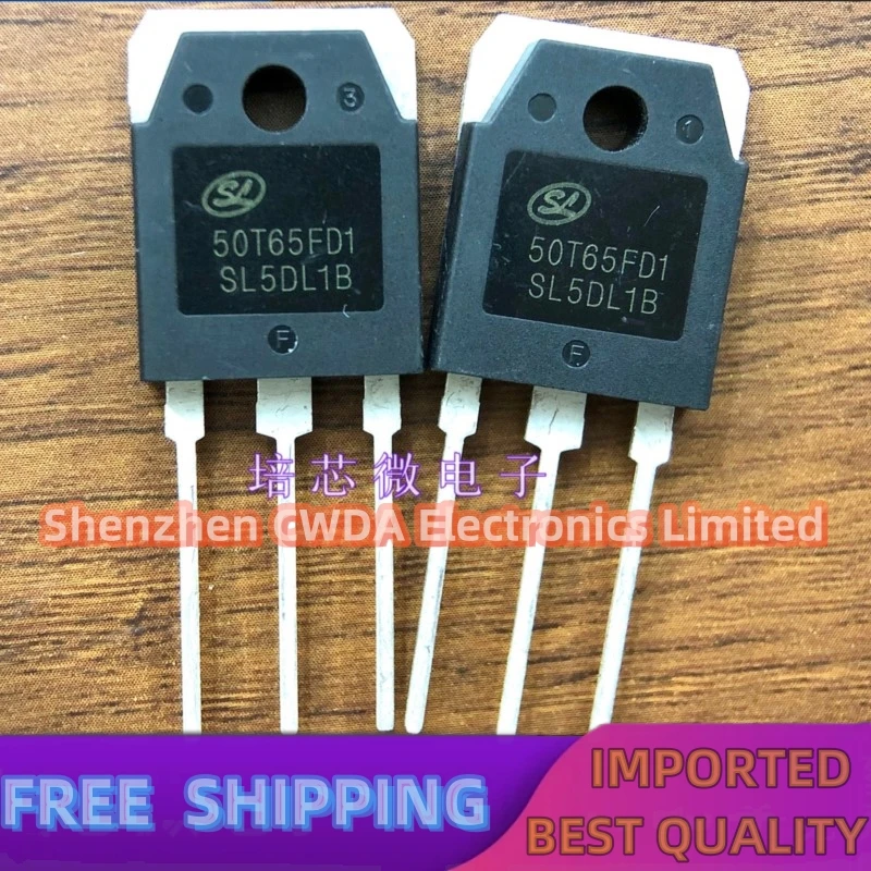 10PCS-20PCS  50T65FD1  SGT50T65FD1PN IGBT 50A 650V TO-3P In Stock 