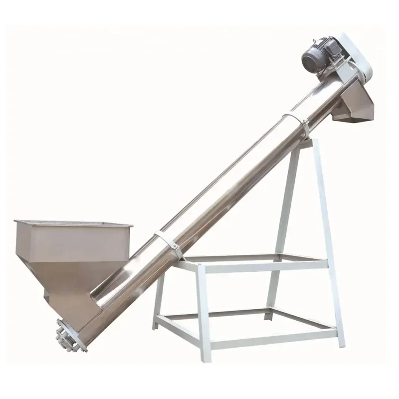 316 Auger Feeding Machine Factory Vibrating Hopper Inclined Screw Conveyor Automatic Screw Feeder Powder Flexible Customization