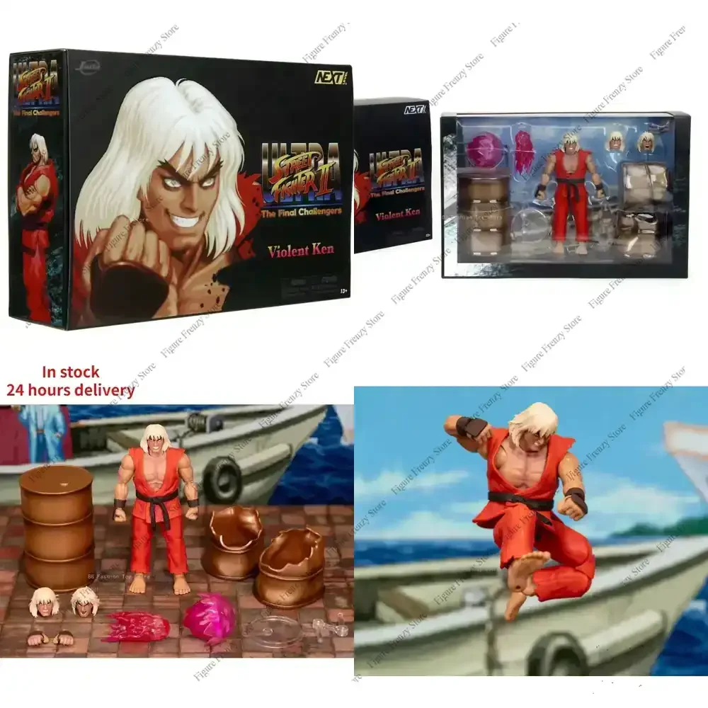 

Special Offer New Original SDCC JADA Street Fighter Violent Ken Chun-Li Anime Action Figures for Collectors in Stock