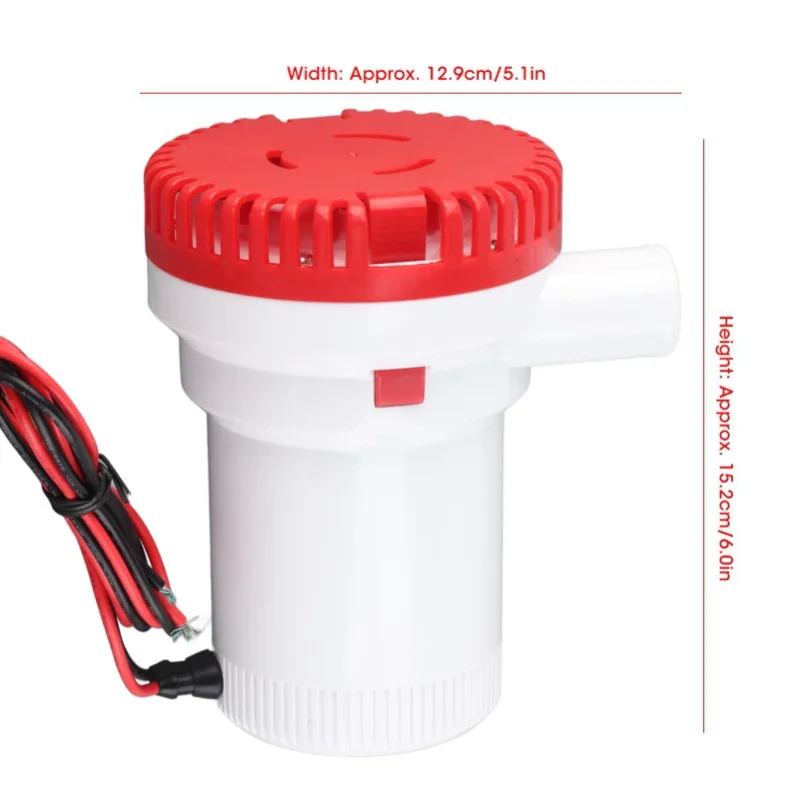 

2000GPH DC Submersible Bilge Pump Marine Boat Accessory