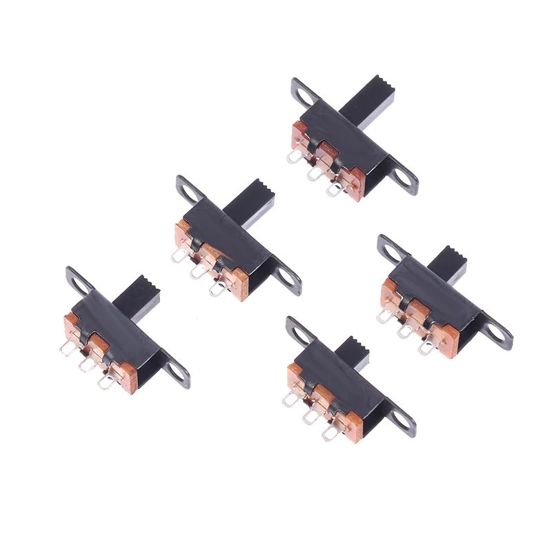 20Pcs SS12F15VG3 VG4 VG5 VG6 VG7 Toggle Switch 3 Pins 2 Gears Slide Switch Handle Solder Lug 0.5A 220V For Small DIY Power