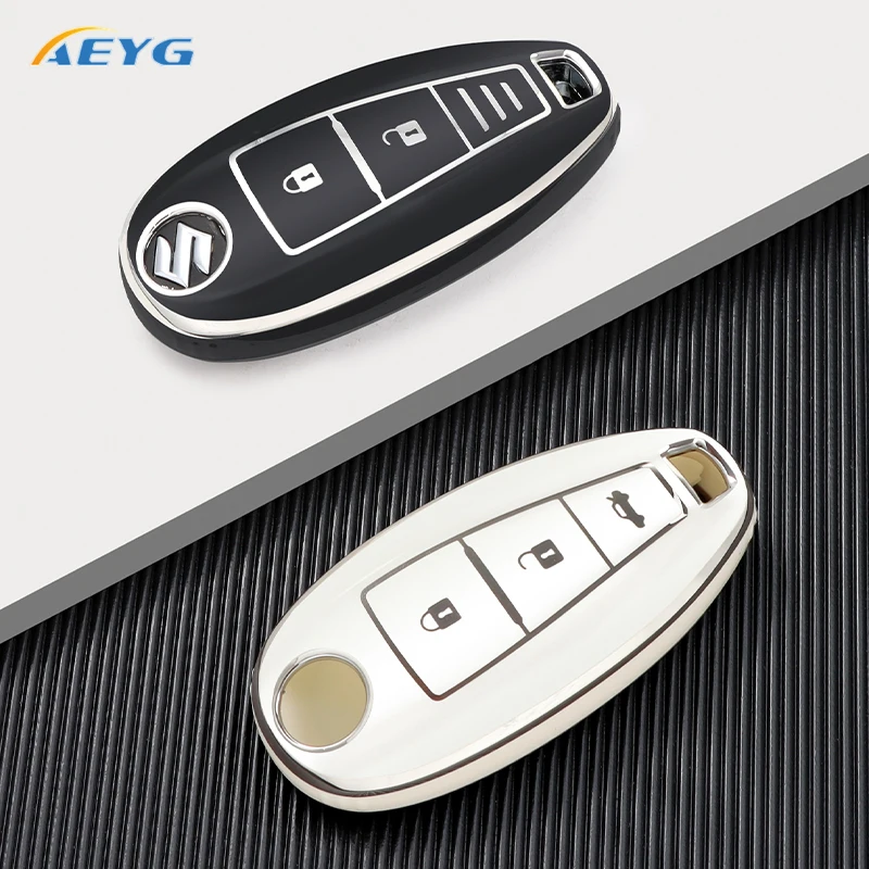 Car Remote Key Case Cover Shell For Suzuki Vitara Swift Ignis Kizashi SX4 Baleno Ertiga Samurai S-Cross Keychain Accessories