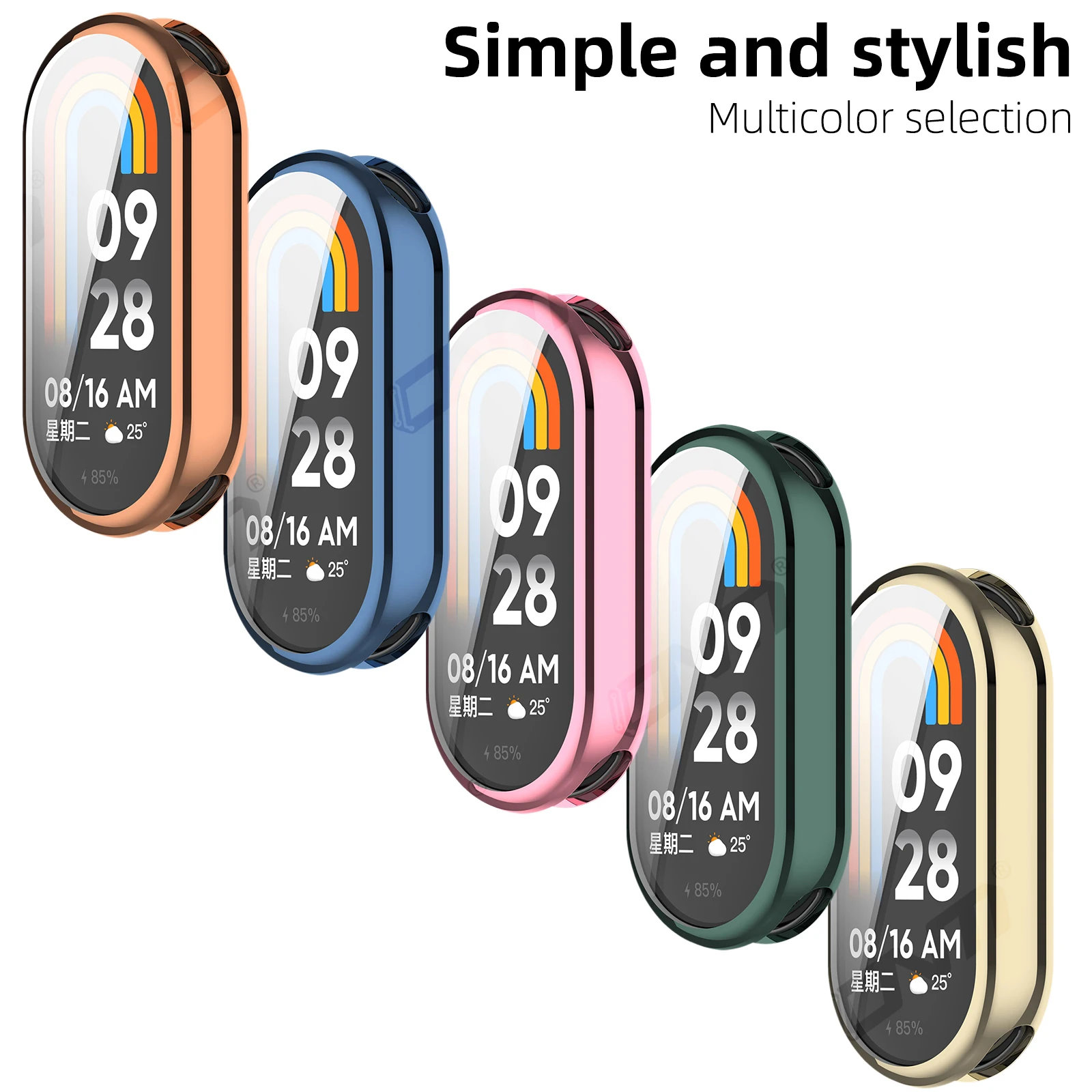 Étui pour Xiaomi Mi Band 10, étui de protection d'écran en TPU souple, housse de protection complète pour accessoires Mi Band10