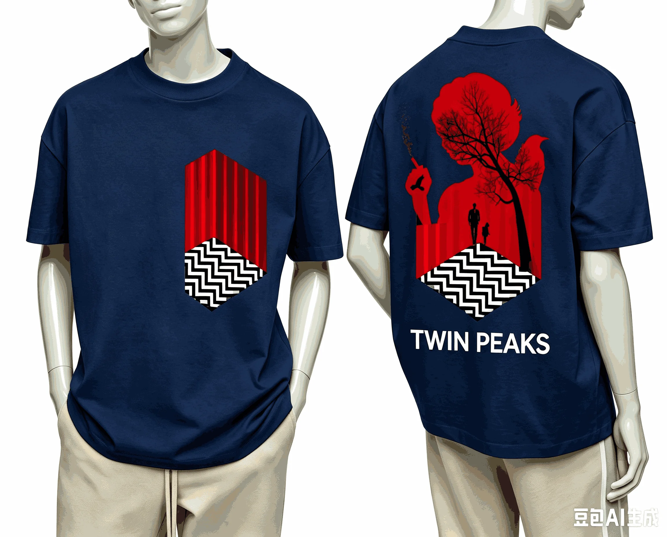 Twin Peaks for Fan Gift T-shirt Men Women Harajuku Oversized Unisex Short Sleeve Streetwear high quality Couples Classic soft