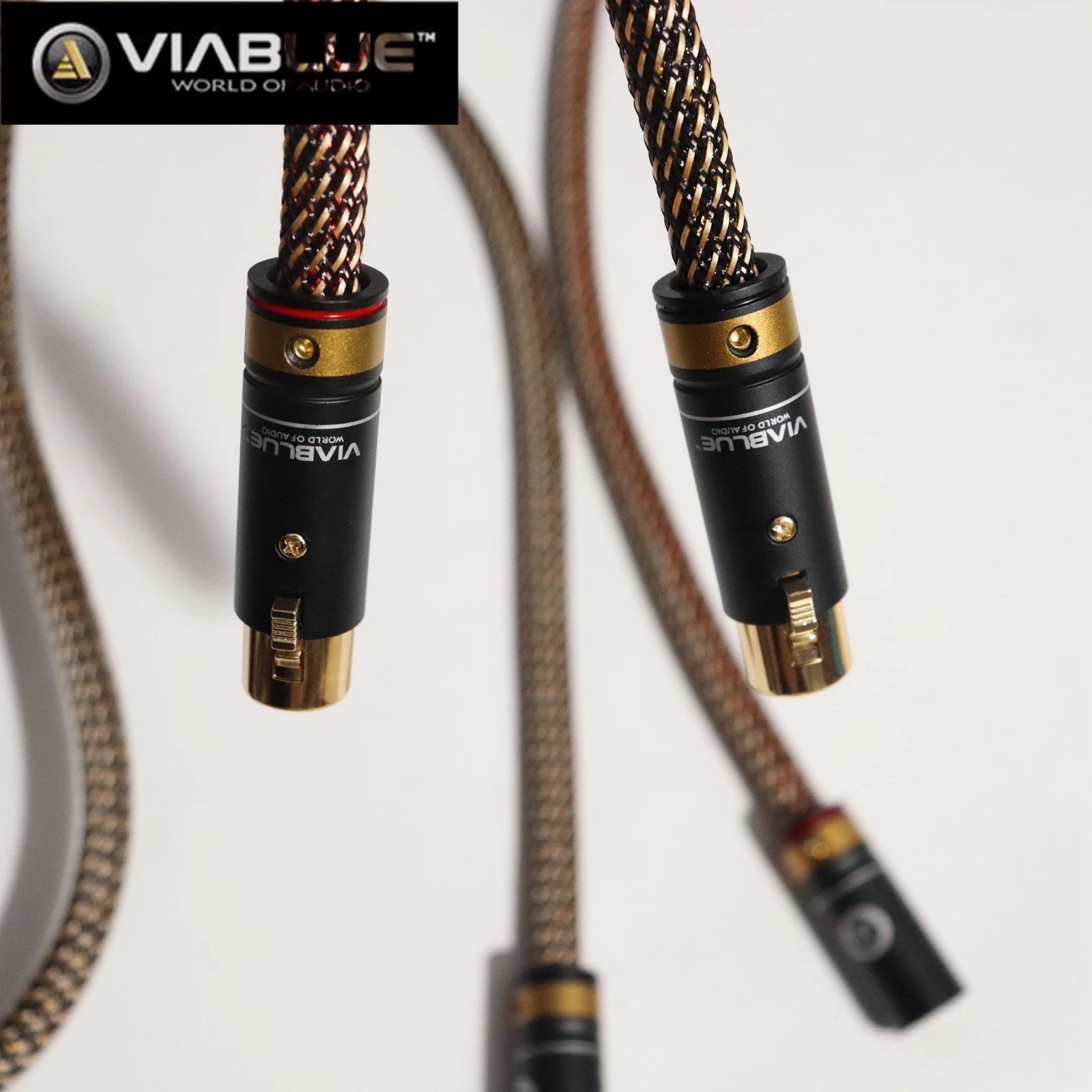 

1pair Viablue original audiophile grade 3 pin XLR audio wire CD tube amplifier High Fidelity balanced male/female cables