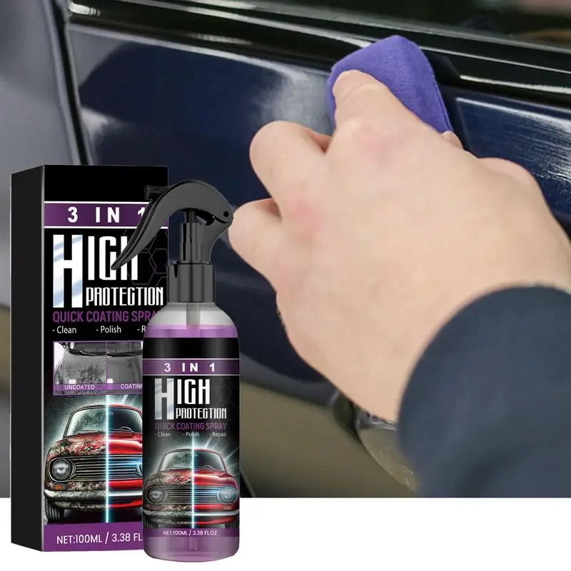 Car Ceramic Coating Spray High Protection Auto Scratch Remover Agent Car Fast Repair Scratches Polish Spray For Metal Glass