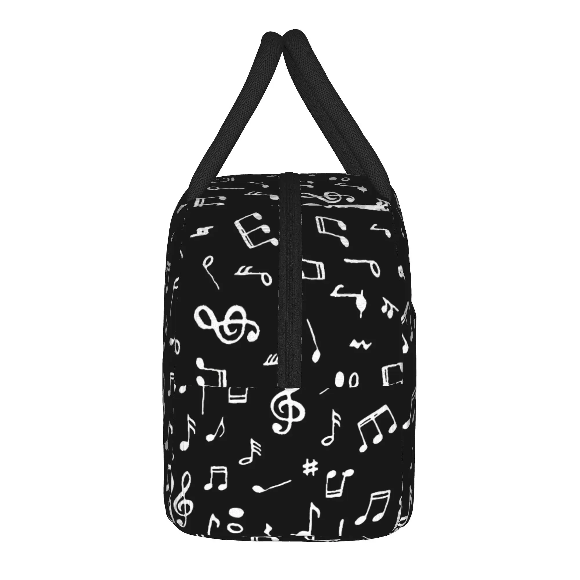 Personalized Piano Mochilas Mujer Polka Dot Print Lunch Bag For Men Custom Lunch Box Casual Cooler Bag Thermal Tote Handbags