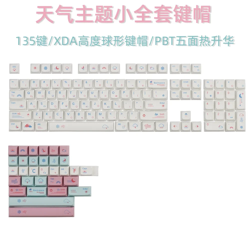 Keycap XDA ارتفاع لطيف التسامي الساخن Ningzhi الضفدع أصلع 75V3 61/64/84/87/98/104