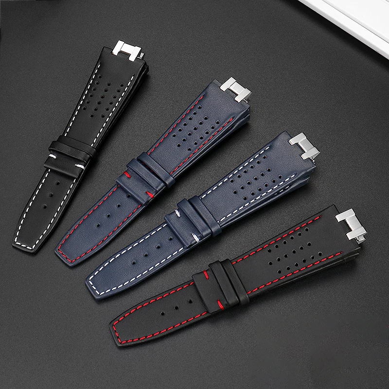 Special Genuine Leather Watch Strap For Maurice Lacroix AIKON Series AI6008 AI6038 AI6058 Watch Band Butterfly Buckle Bracelet