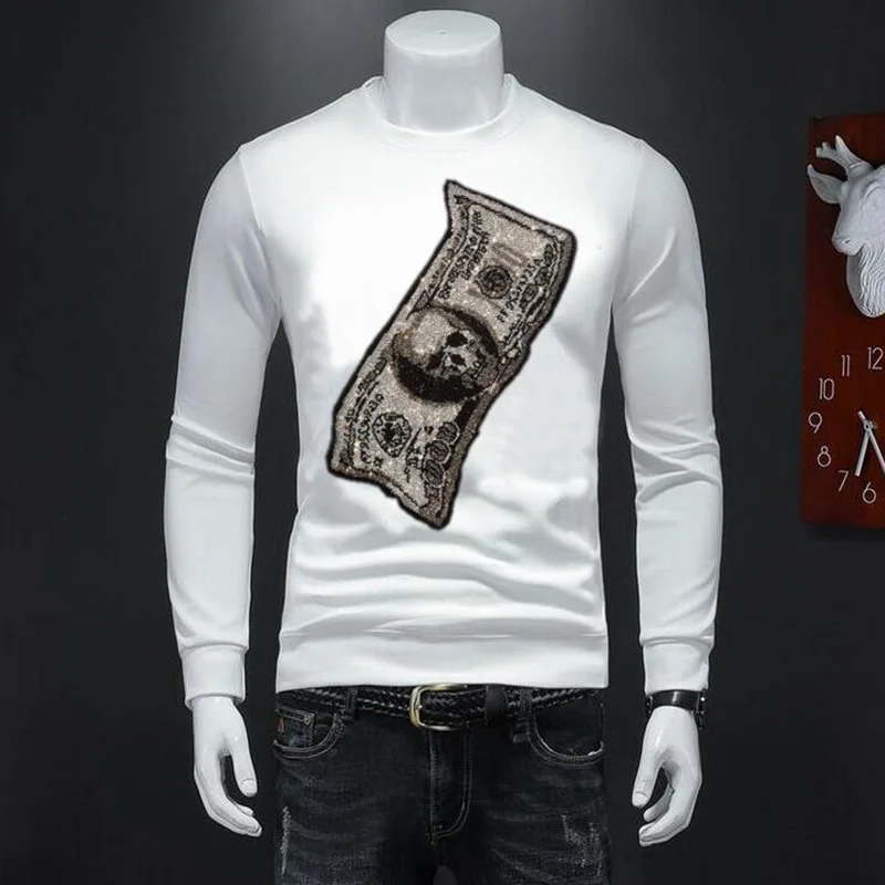 

2023 Men's Winter New Cool Drill Men Hoodies Fashion Brand Casual Round Neck Short Sleeve Hoody 088