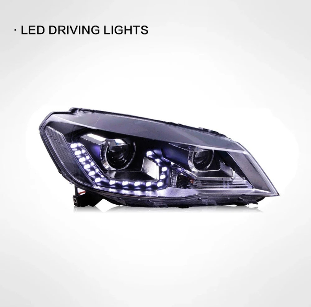 Car LED Headlight Light Assemblies For Volkswagen Jetta 2012-2018 Auto Fog DRL Brake Turn Signal Lamp Plug and Play