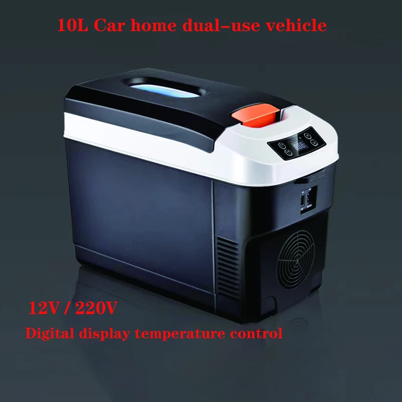 10L Car Refrigerator Mini Fridge Vehicle And Home Use Dormitory Truck Cold And Hot Dual-Use Temperature Control Digital Display