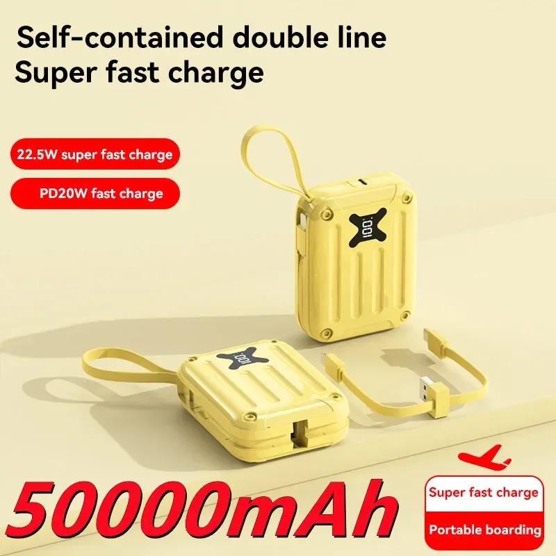 

50000 mAh Quick Charge Power Bank Digital Display Portable Large Capacity Power Bank Outdoor Backup Battery for Iphone Xiaomi