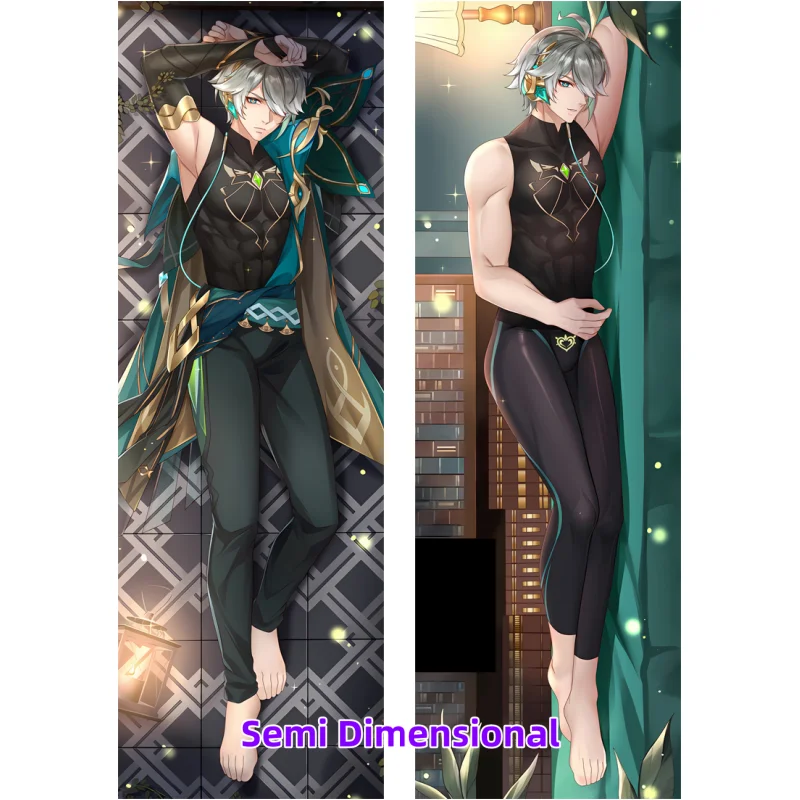 Dakimakura Anime Genshin Impact Alhaitham Double-sided Print Of Life-size Body Pillowcase Gifts Can be Customized