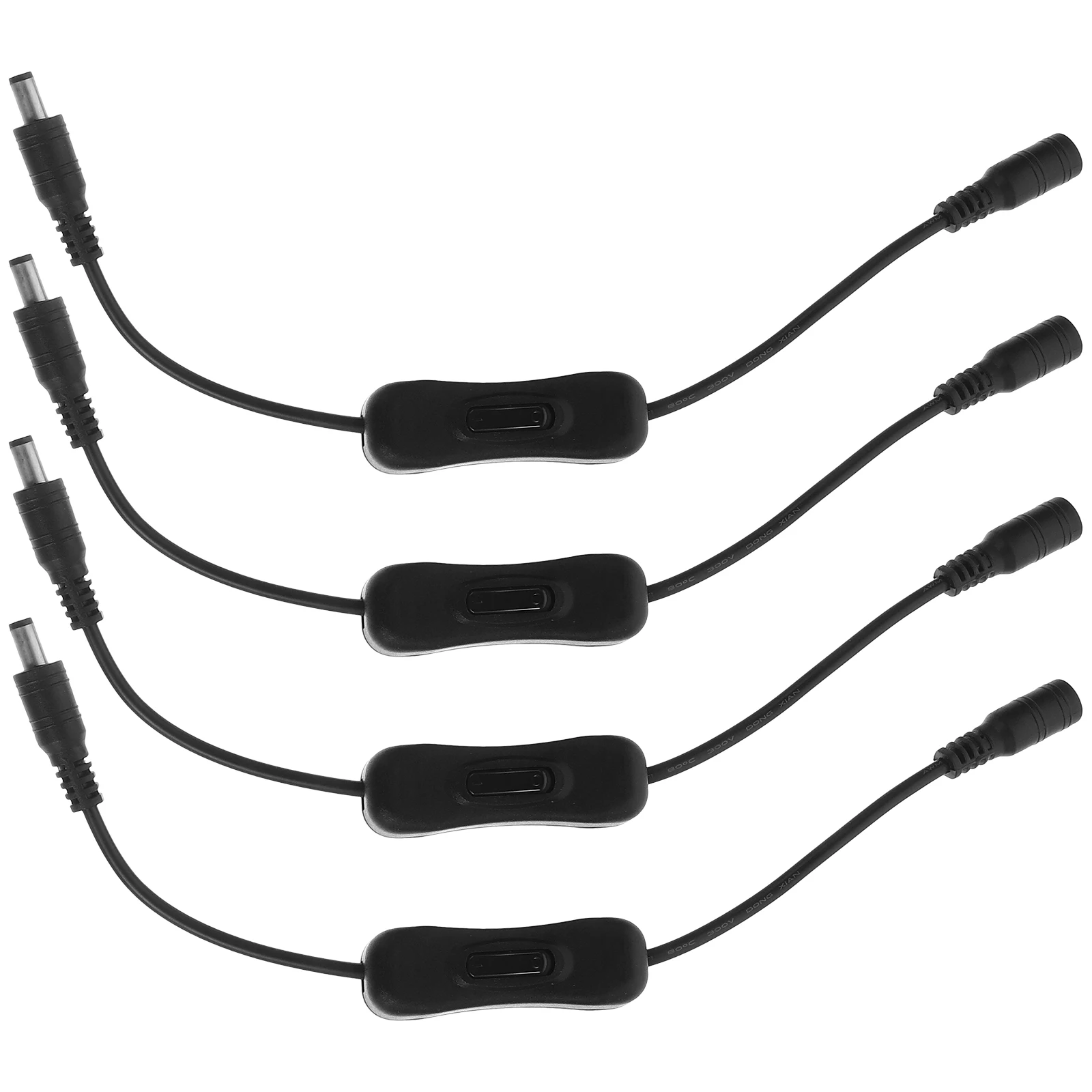 

4pcs Dc Inline Cord Replacement Parts Thickened Copper Wire Simple Control Connector For Led Strip Advertising Light Use Inline