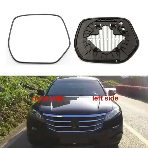 For Honda Crosstour 2010 2011 2012 - 2016 Replace Auto Side View Mirror Lens Rearview Reflective Lenses Glass with Heating