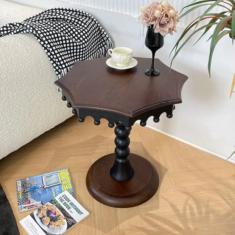 

Solid wood living room sofa edge few movable creative small table bedside table