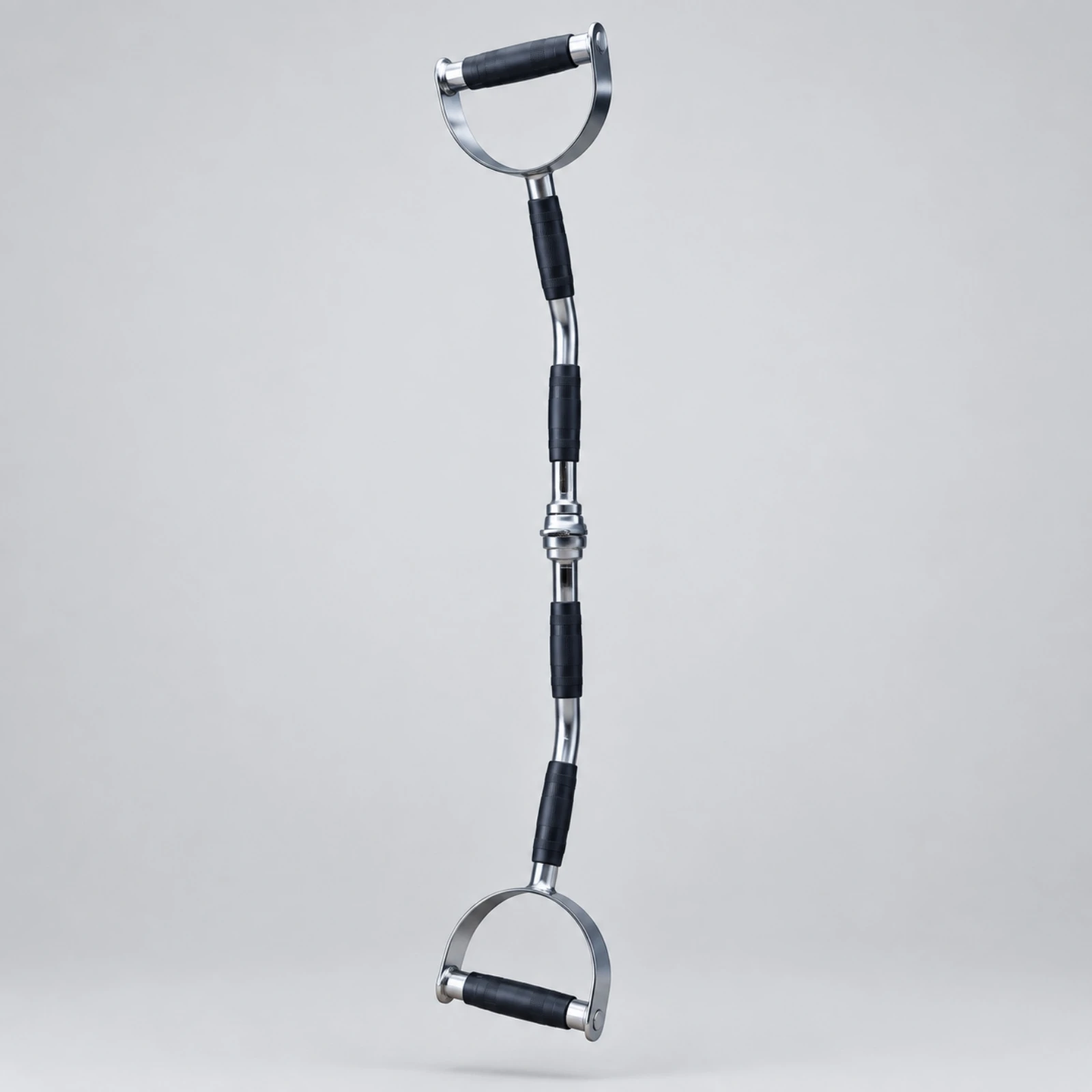 Lat Pulldown Cable - ด้ามจับแบบดับเบิลดีสำหรับเชื่อมต่อสายเคเบิล ด้ามจับสำหรับออกกำลังกายที่แข็งแรงทนทาน พร้อมข้อต่อหมุนได้ อุปกรณ์เสริมสำหรับดึงสายดึงหลัง ใช้ได้กับเครื่องออกกำลังกายหลากหลายรุ่น