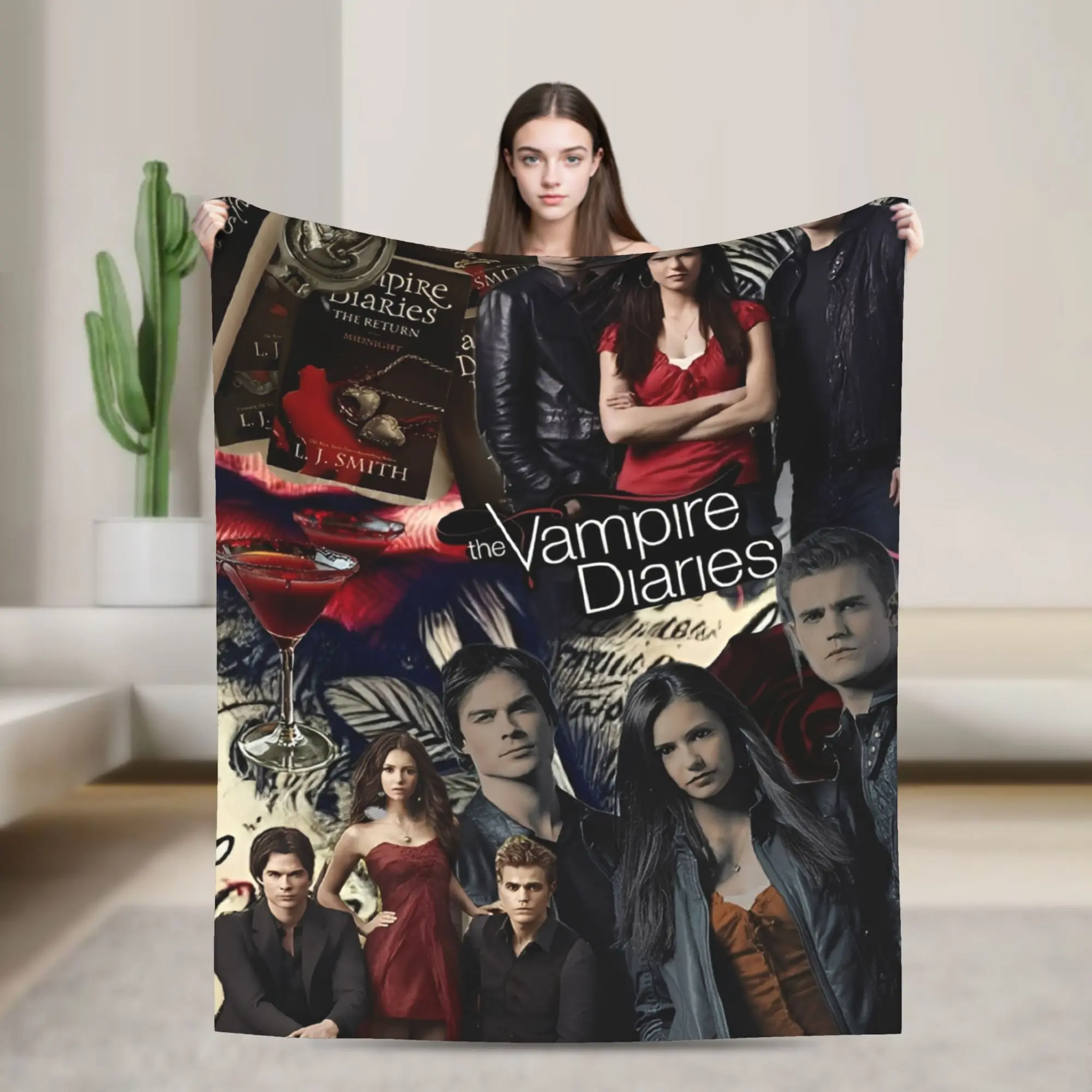 

The Vampire Diaries Blanket Lightweight Warm Throw Blankets for Living Room 50x60 Inches Multiple Sizes Throws And Blankets