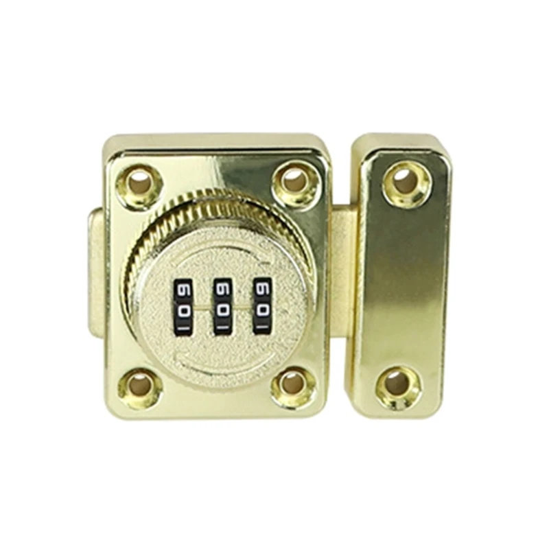 3Digit Combination Closet Lock Mechanical Password Drawer Lock Rotary Latches Cabinet Keyless Lock Easy to Install
