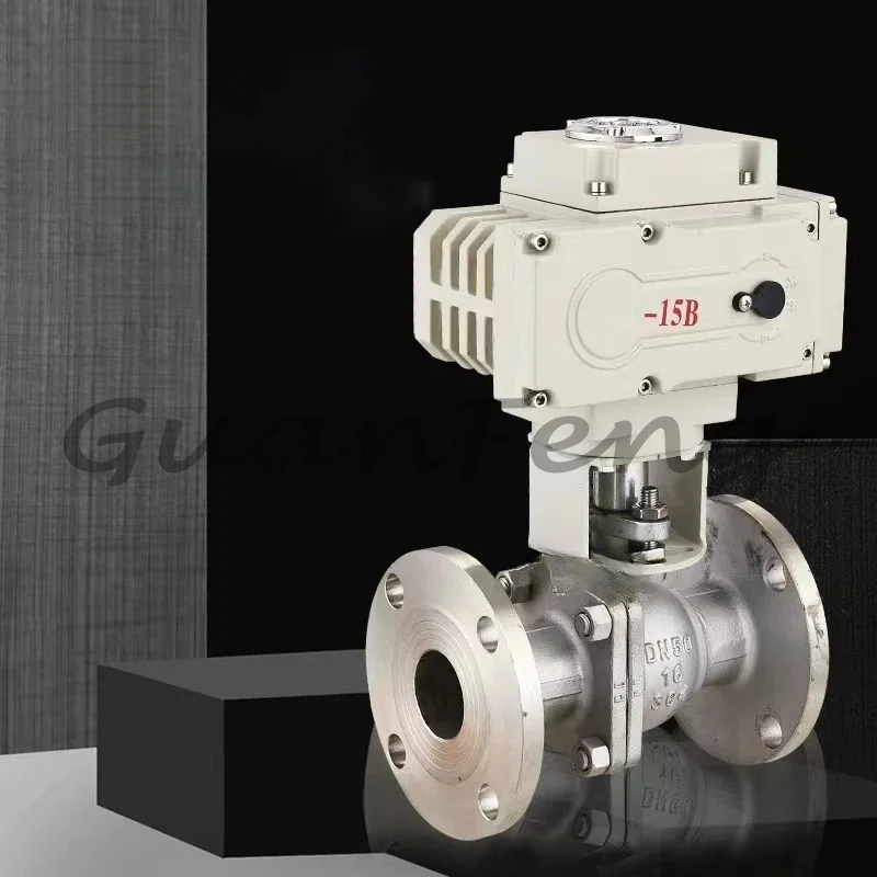 Electric flanged ball valve stainless steel cast steel regulating valve