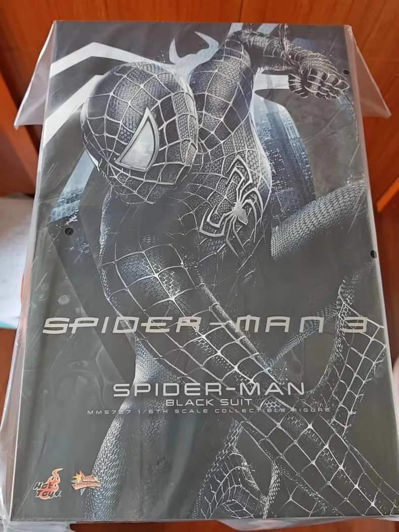 

HotToys MMS727 1/6 Spider-Man Black Battle Suit Action Figure Tobey Maguire Super Hero Soldier 12' Collectible Toy Model Gift