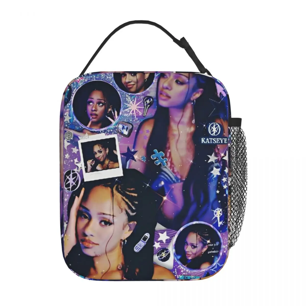 Manon Katseyes Kpop Insulated Lunch Bags Large Muisc Lunch Container Thermal Bag Tote Lunch Box School Outdoor Men Women