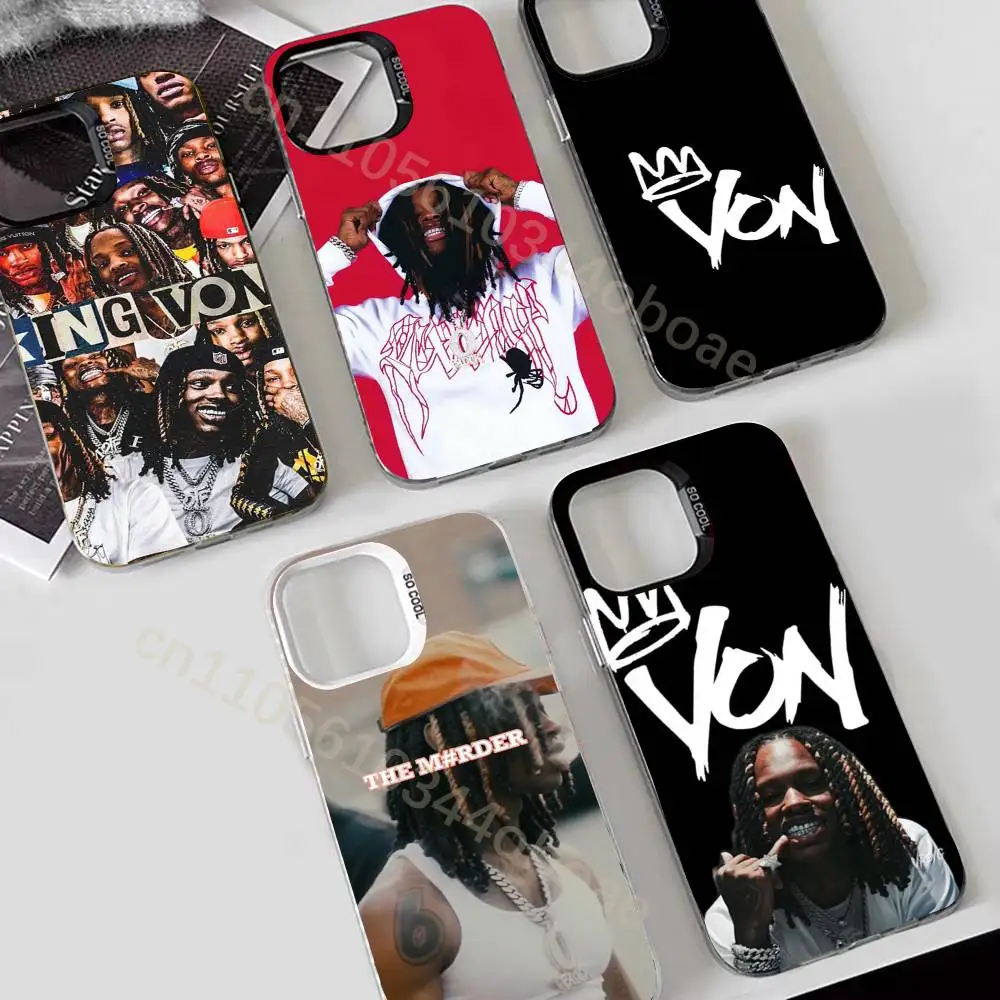 

Raper K-King Von Phone Case For iPhone 17,16,15,14,13,12,11,Pro,Max,Plus Shockproof Cover