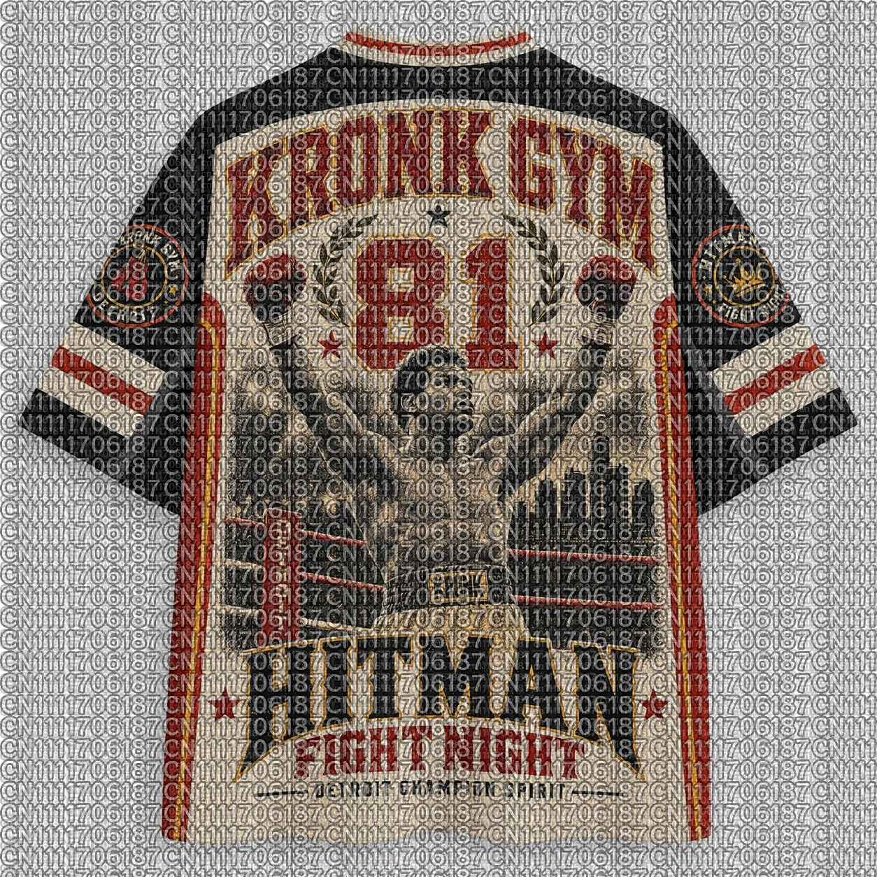 26-27 years popular sports fashion short sleeved V-neck street fashion retro boxing movie fans hiking T-shirt gift