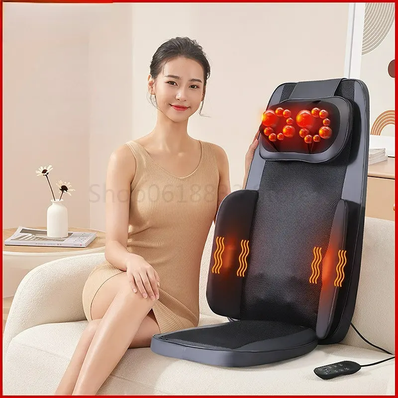 

New Multifunctional Massage Mat Adjustable Height Cervical Spine Massager Electric Timing Whole Body Massage Chair Cushion