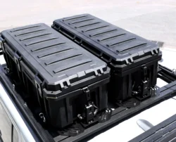 Waterproof Hard Plastic Case Outdoors Roof Rack Mounted Heavy Duty Tool Box