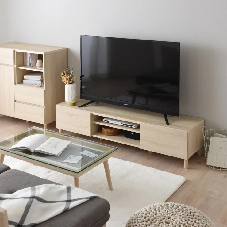 Living Room TV stand and wood cabinet