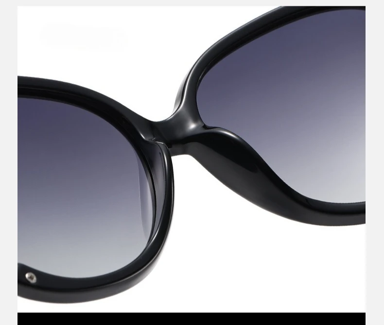 Personalisierte Sonnenbrille mit großem Rahmen, modische Damen-Sonnenbrille mit Perlendekoration, UV-beständige Brille – Detail 6