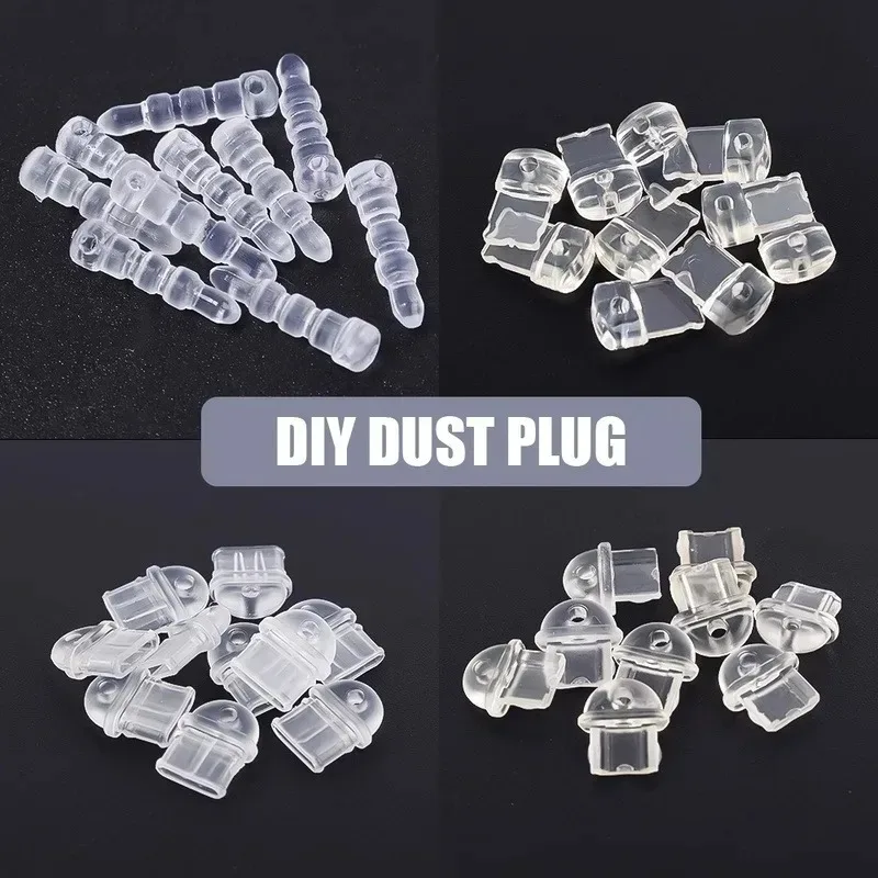 DIY Пылезащитная заглушка для порта зарядки, пылезащитная заглушка для iPhone Micro 3,5 мм, разъем типа C, заглушка, защитная крышка, подвеска