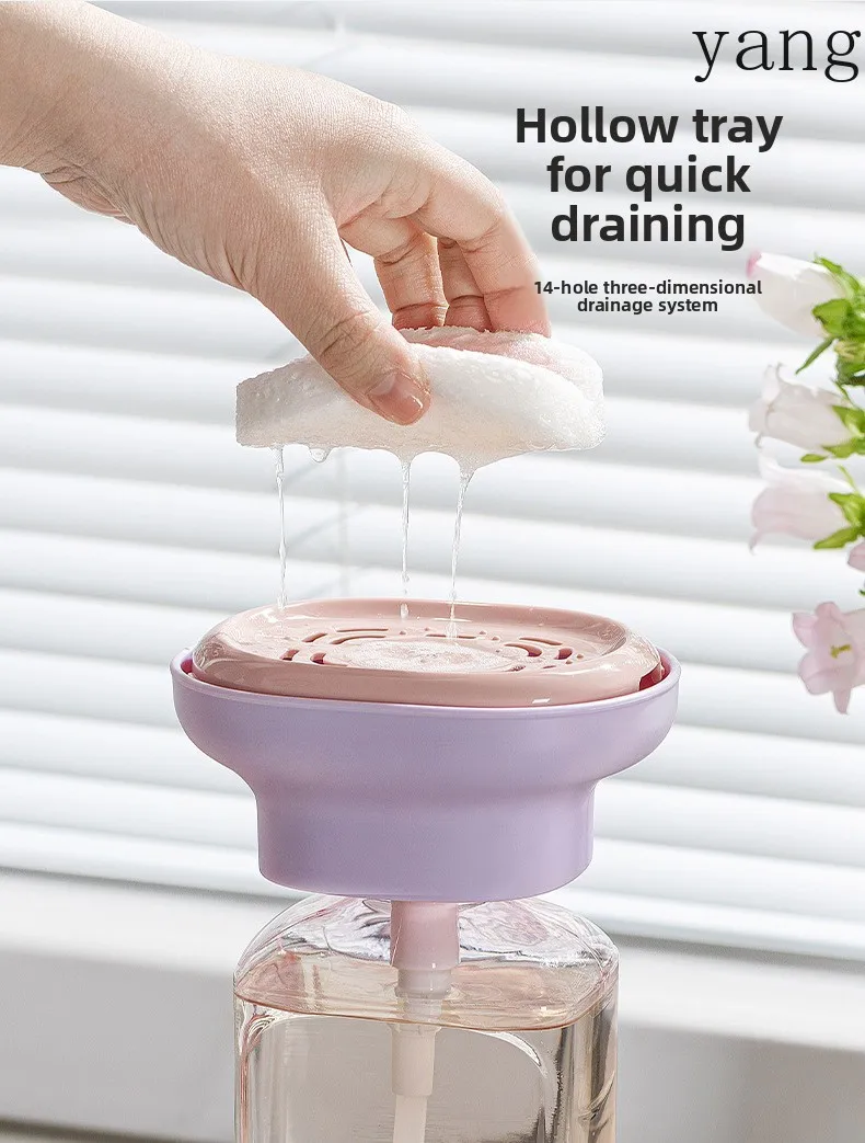 LMM Household Kitchen Sink Hand Sanitizer Dishwashing Liquid Press Scrub Bowl Brush