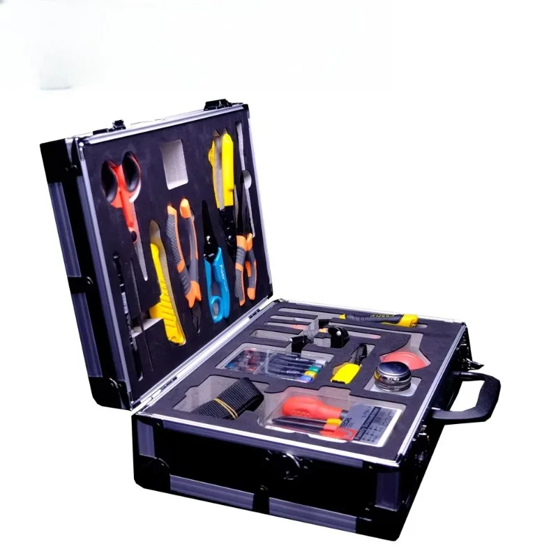 Multifunctional FTTH Fiber Fusion Tool Set Box, High Quality 1 Year Warranty