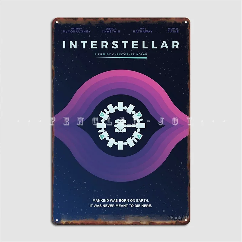 Interstellar 'I'm Going Home' Metal Sign Club Bar Cave Printing Wall Decor Tin Sign Posters