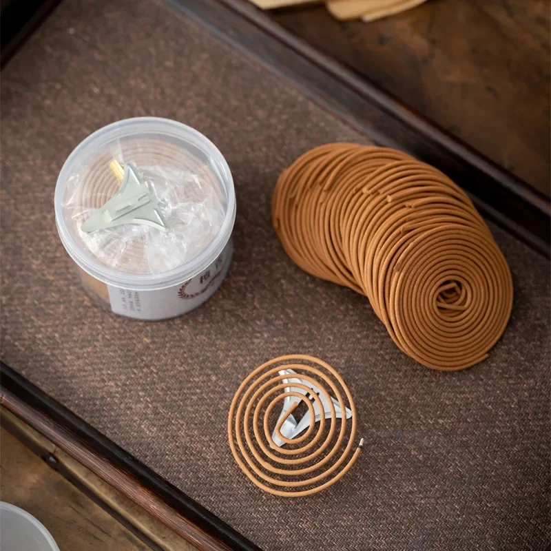 Natural Sandalwood Agarwood Lavender Incense Coil Indoor Office Scent Burning Home Decor Incense Soothing and Purifying The Air