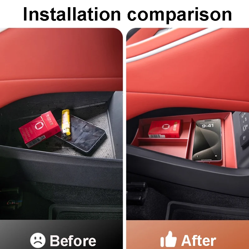 ل BYD سيليون 8 تانغ L DM 2025-2026 سيارة التحكم المركزي السفلى صندوق تخزين المقصورة ABS المضادة للانزلاق دائم الملحقات #2